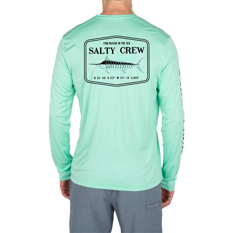 Salty Crew Stealth Sea Foam Long Sleeve Sunshirt Back