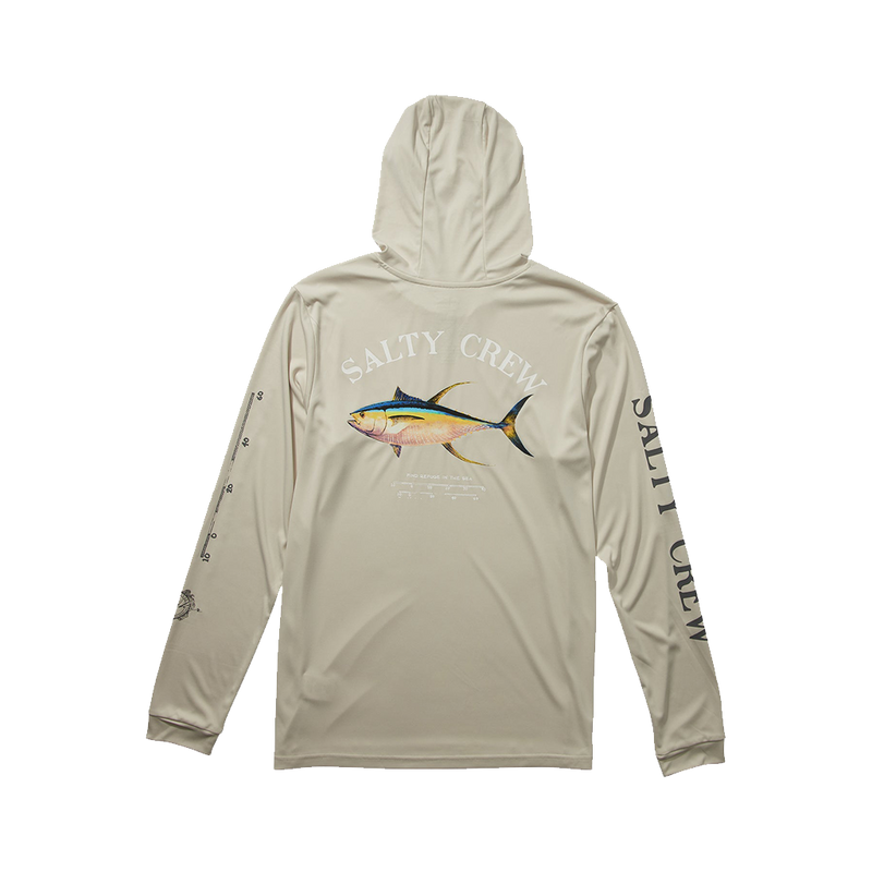 Salty Crew Ahi Mount Natural Hood Sunshirt Back