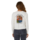 Salty Crew Sail Away Off White Long Sleeve Crop Tee Back