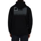 Salty Crew Freedom Flag Black Hood Fleece Back