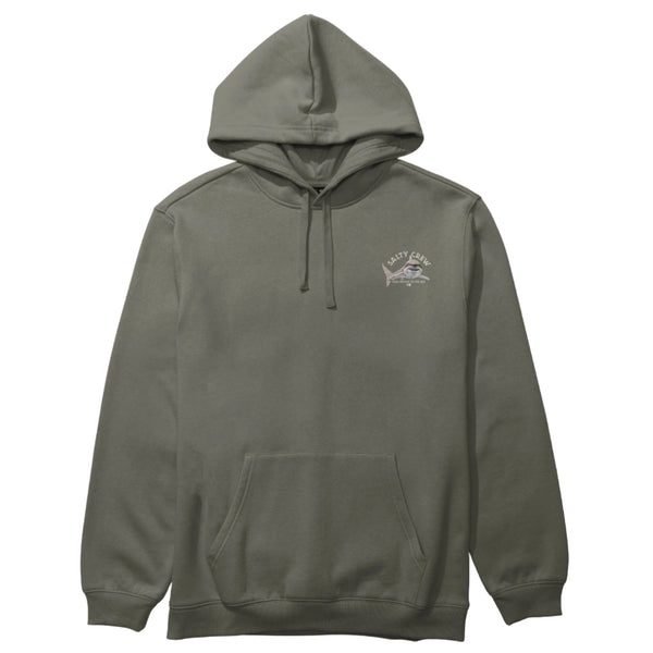 Santa Monica Lurking Fleece Hoodie - Dusty Olive (front)