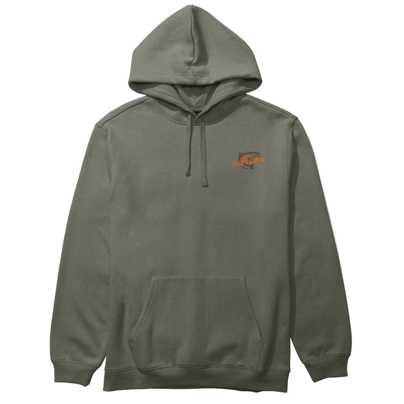Salty Crew Nature Vibes Fleece Hoodie - Dusty Olive Front