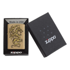 Zippo Lighter 204B Dragon Design with Box