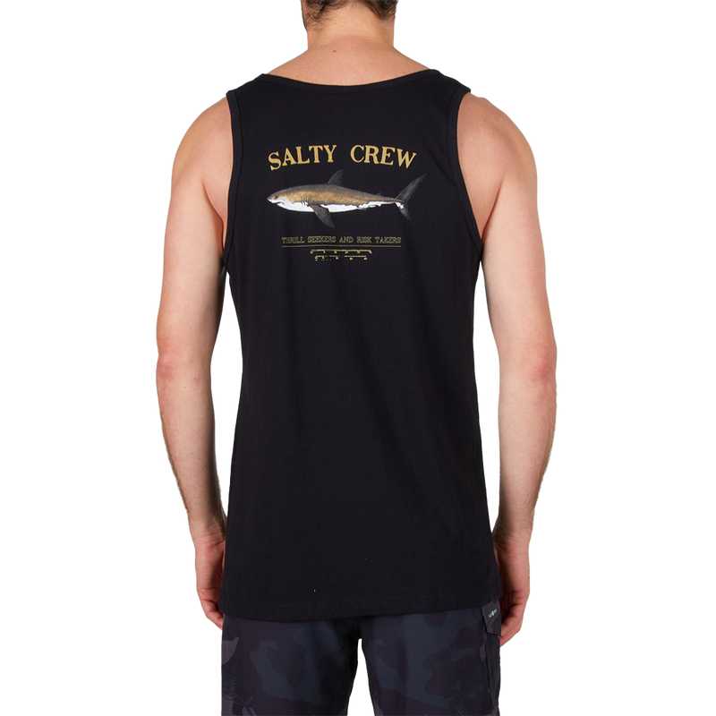 Salty Crew Bruce Black Tank Back