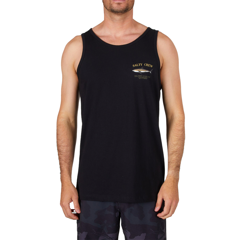 Salty Crew Bruce Black Tank Front