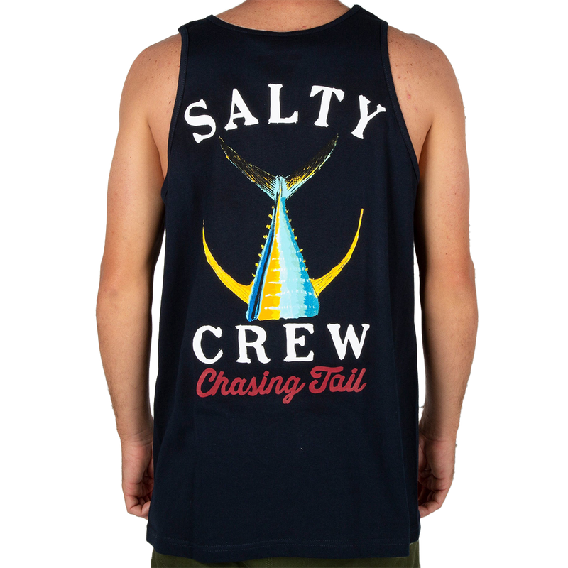 Salty Crew Tailed Navy Tank Back