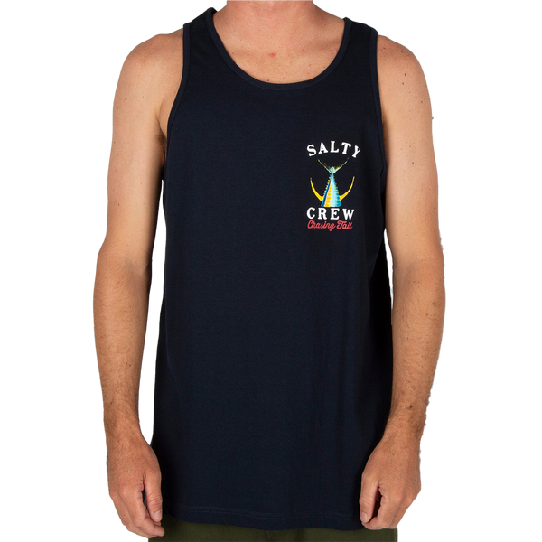 Salty Crew Tailed Navy Tank Front