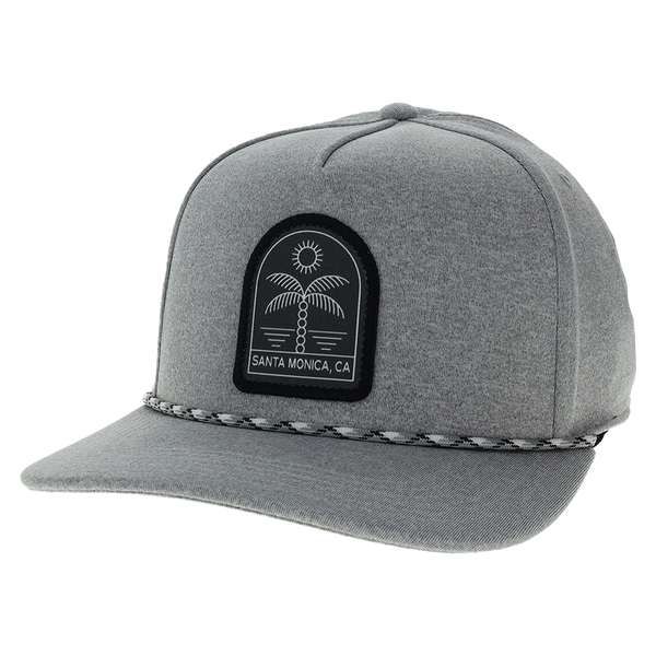 Santa Monica CA Palm Oasis Rope Caddy Heather Gray