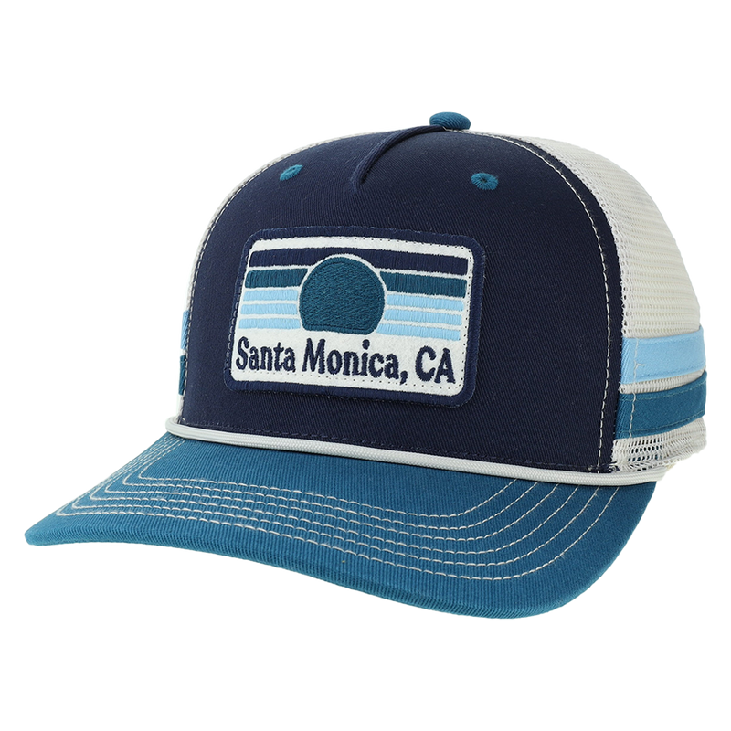 Santa Monica CA Sundrop Bar Trucker Marine Blue