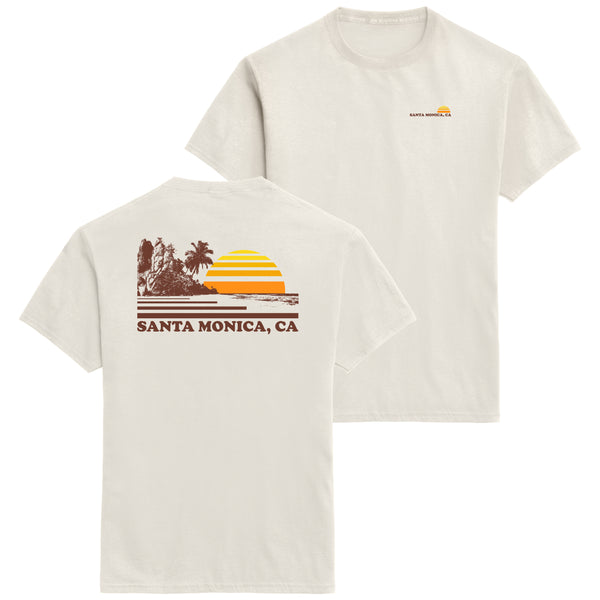 Santa Monica Sunset Outpost Tee - Heather Sweet Cream