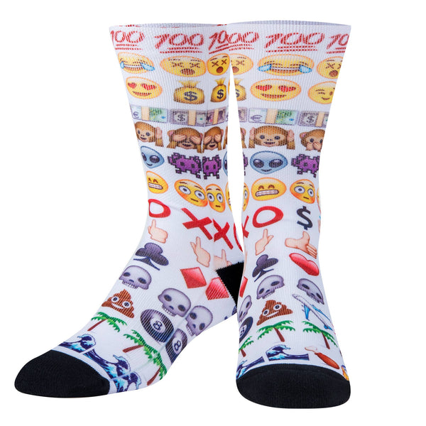 Crazy Socks - Mens Crew - Emojis