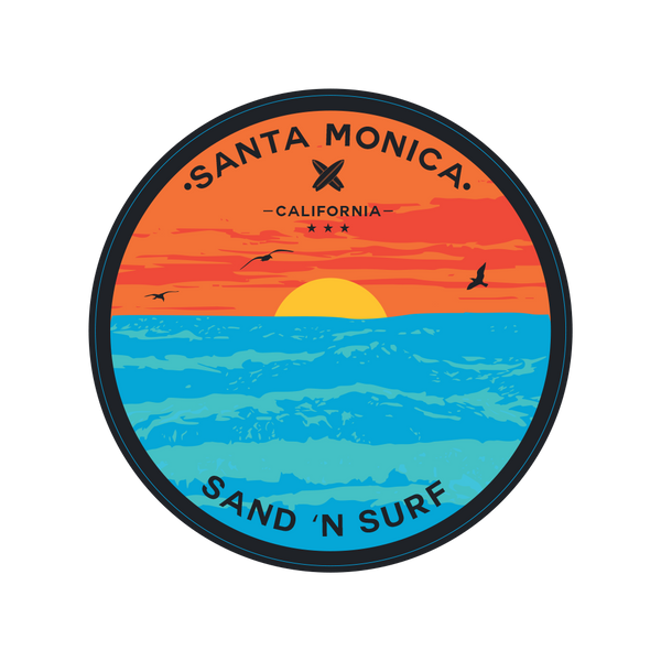 Sticker Pack Santa Monica Sand 'N Surf 3 Birds - Ocean