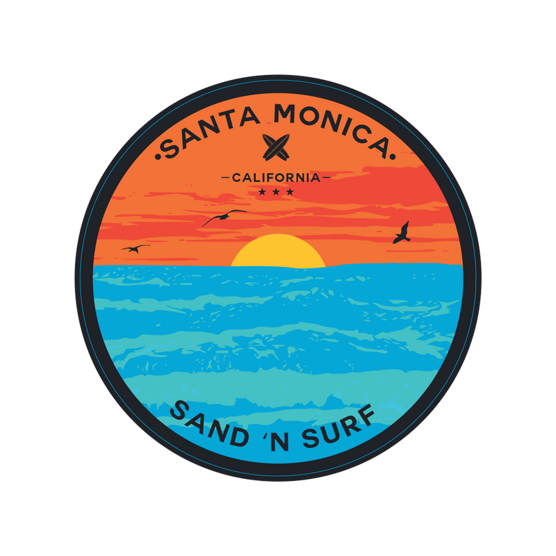 Sticker Pack Santa Monica Sand 'N Surf 3 Birds - Ocean