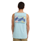 Billabong Crayon Wave Premium Tank - Dusty Blue Back