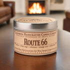 ﻿Route 66 Soy Travel Candle - Amber Sage Oakmoss Orange