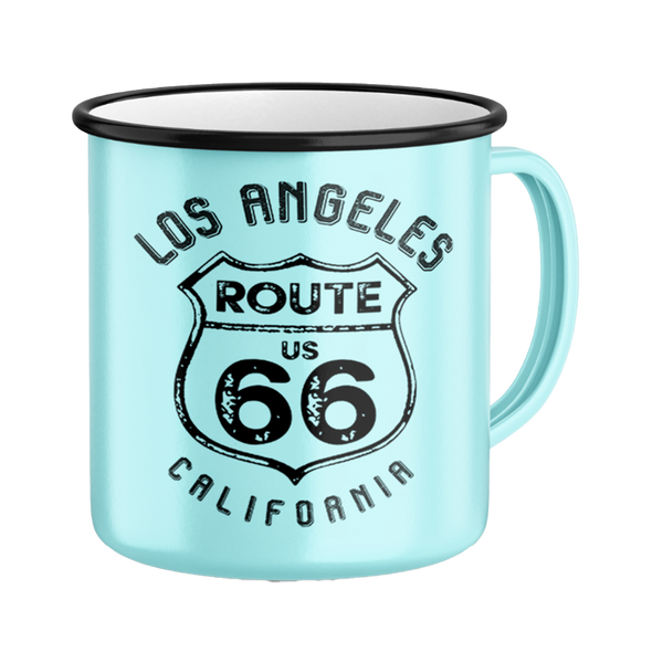 Kitchen Chic LA Retro Mug Route 66 Big Blue