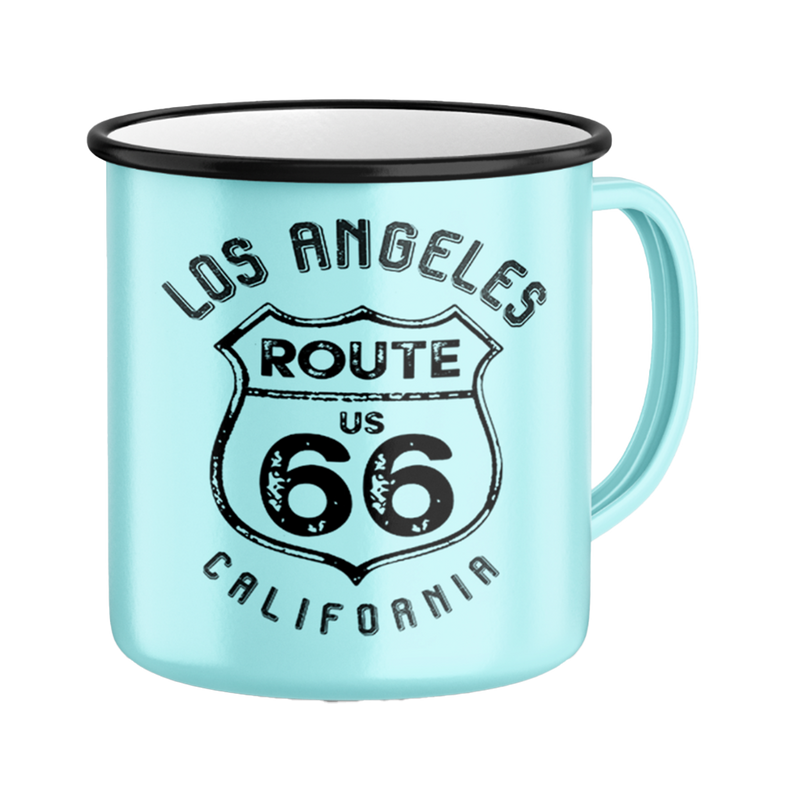 Kitchen Chic LA Retro Mug Route 66 Big Blue