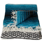Woven Beach Blanket - Native (Teal/Black)