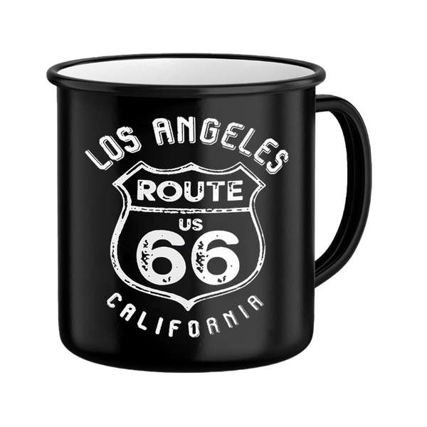 Kitchen Chic LA Retro Mug Route 66 Big Black
