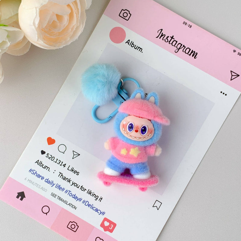 Labubu Cute Keychain : Multi-Colored