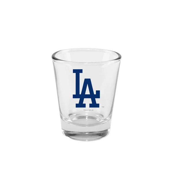 LA Dodgers 2 oz. Clear Glass Shot 