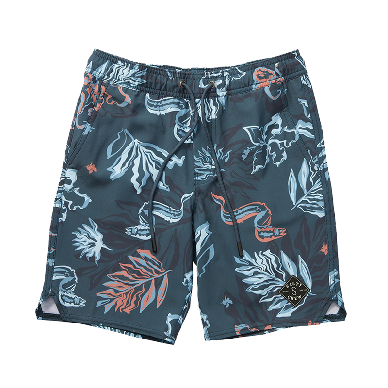 Salty Crew Lowtide Dark Slate Elastic Boardshort front