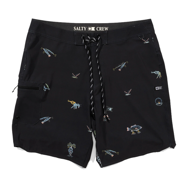 Salty Crew Session Boardshort  Black Front