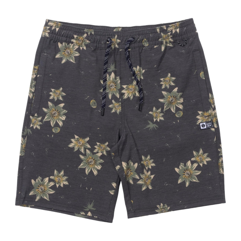 Salty Crew Crew Volley Short - Pirate Black Front)