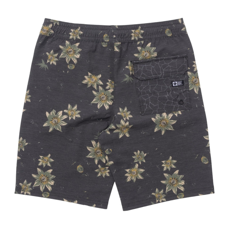 Salty Crew Crew Volley Short - Pirate Black (Back)