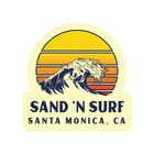 Sticker Pack Sand 'N Surf Santa Monica Coastal Retro GE - Great Wave