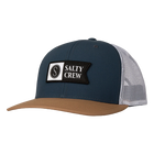 Salty Crew Pinnacle 2 Indigo/Tan Retro Trucker Front