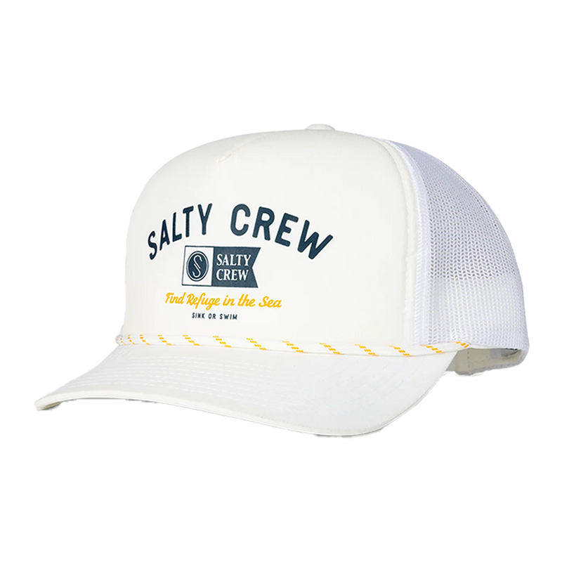 Salty Crew Surf Club Off White Trucker