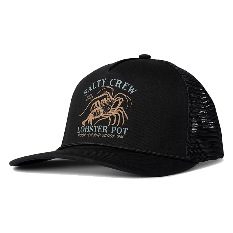 Salty Crew Good Times Black Trucker Front