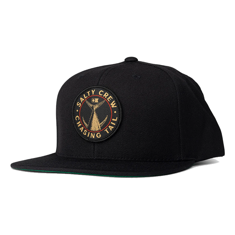 Salty Crew Tailgate Black 6 Panel Front