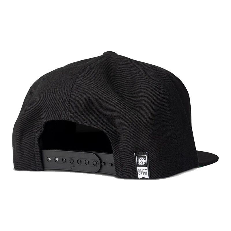 Salty Crew Tailgate Black 6 Panel Back