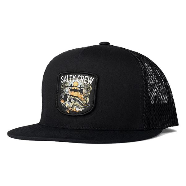 Salty Crew Striker Black Trucker Front