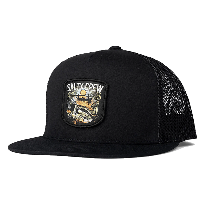 Salty Crew Striker Black Trucker Front