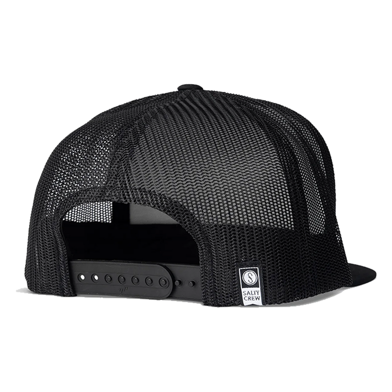 Salty Crew Striker Black Trucker back