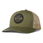 Salty Crew Outlined Moss/Khaki Retro Trucker Front