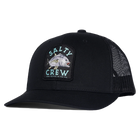 Salty Crew Ulua Retro Trucker Hat Black Front