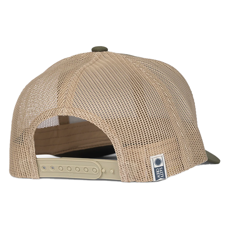 Salty Crew Ulua Retro Trucker Hat Moss/Khaki Back