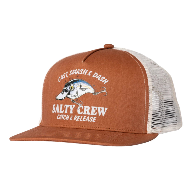 Salty Crew Good Times Foamie Trucker Hat - Friar Brown Front