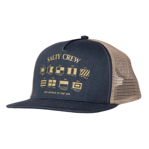 Salty Crew Good Times Foamie Trucker Hat - Midnight Navy (Front)