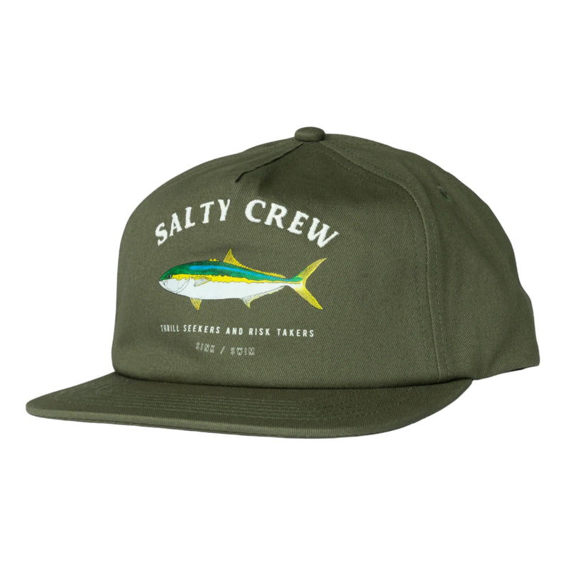 Salty Crew Seawater Snapback - Olive (Front)