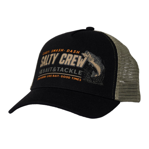 Salty Crew Live Bait Trucker Hat - Phantom (Front)