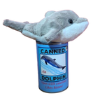 Flip the Canned Dolphin | Stuffed Animal Plush w/Jokes Can and Stuffed Toy
