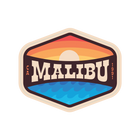 Sticker Pack Malibu Coastal Sunset Over Waves