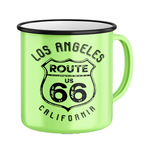Kitchen Chic LA Retro Mug Route 66 Big Green