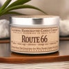 ﻿Route 66 Soy Travel Candle - Amber Sage Oakmoss Orange