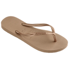 Havaianas Slim Flip Flops - Rose Gold (Front)